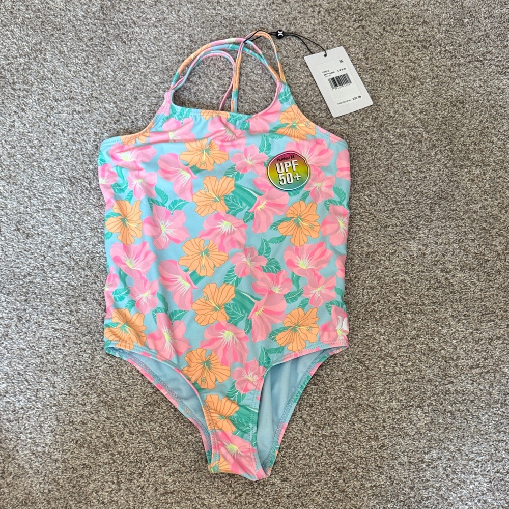 Floral Kids Swimwear with UPF 50+ Protection Hurley